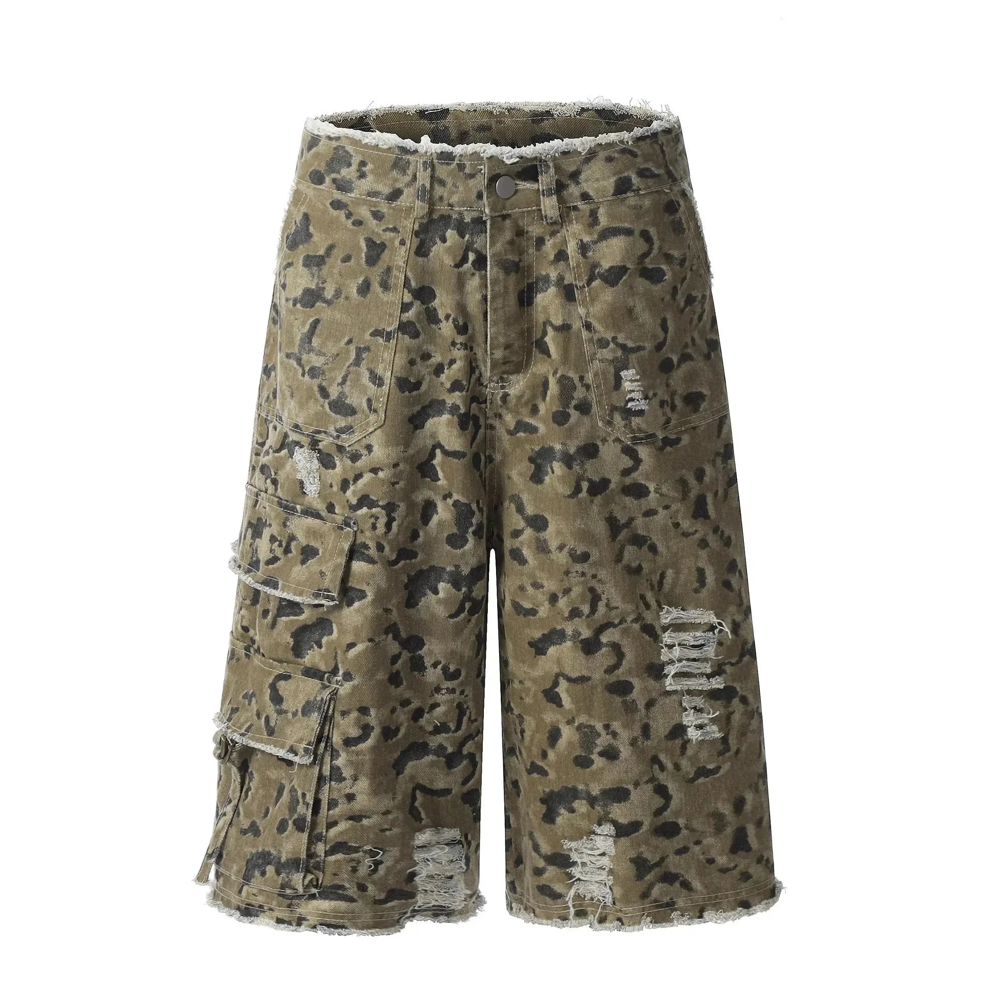 Men's Camouflage Denim Shorts - VILLA FASHION
